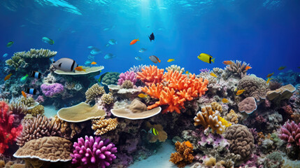 Obraz na płótnie Canvas coral reef with fish