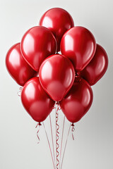 A group of colorful balloons isolated on a white background