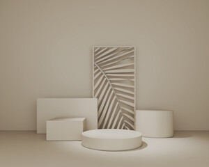 3D ABSTRACT STUDIO FOR OFFICIAL PRODUCT PRESENTATION AND WALL DECORATION