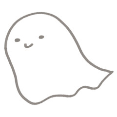cute ghost halloween handdrawn