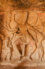 Nataraja, Badami cave temple, Badami, Karnataka, India.