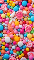 Fototapeta na wymiar The colorful candy beans that children like on Easter
