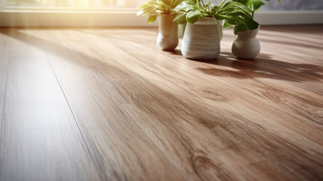 Laminate flooring, close-up