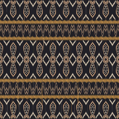 Ikat Paisley pattern design, African embroidery. Of ethnic tribes. Aztec texture, boho style, seamless