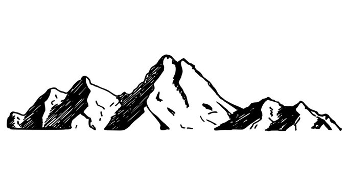Black Mountain Nature Vintage Company Logo Stamp. Simple modern mountain logo design vector. Mountain peak icon logo design minimalist