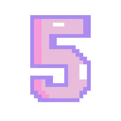 Pixelated Number