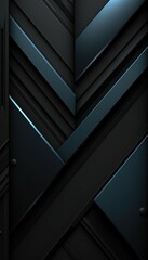 Obraz premium dark black geometric background