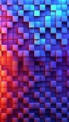 3d cube block box colorful background wallpaper