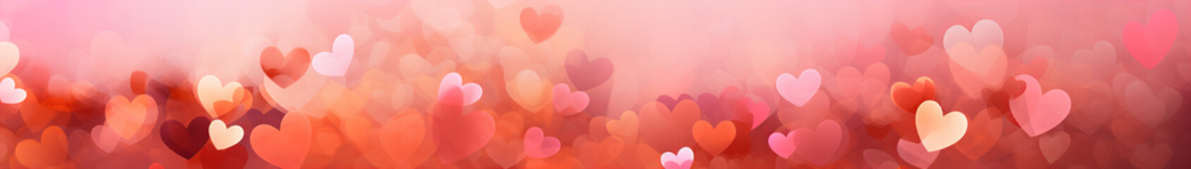 Hearts background, blurred, dynamic