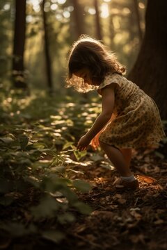 Curious Heart Child's Forest Exploration