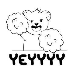 Cheerleader Bear 