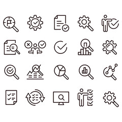 Inspection Icons vector design