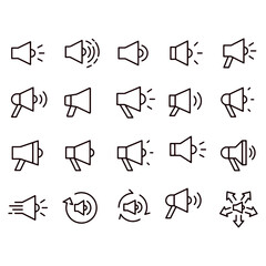 Megaphone Icons vector design
