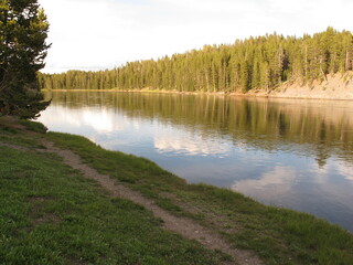Beautiful landscape in Yellowstone National Park, Wyoming
