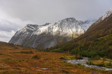 View from Vallasetra and Langdalen, Ørsta, Norway