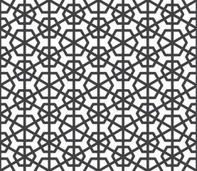Seamless islamic pattern. Background vector illustration. Seamless girih pattern. Traditional Islamic Design. Mosque decoration element. Seamless geometric pattern. Morocco seamless vector pattern.