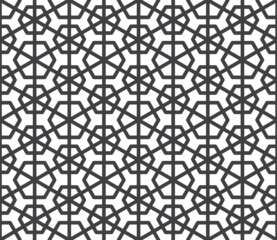PNG seamless pattern. Transparent Background illustration. Seamless girih pattern. Seamless geometric pattern. Ornamental pattern.