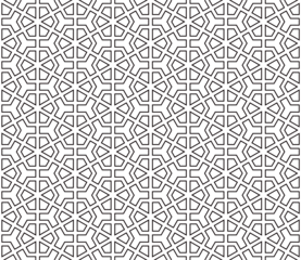 PNG seamless pattern. Transparent Background illustration. Seamless girih pattern. Seamless geometric pattern. Ornamental pattern.