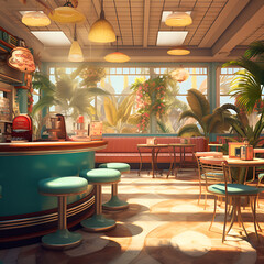 interior of a restaurant