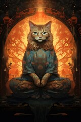 A wise spiritual cat.
