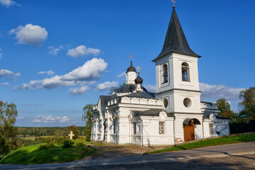 Fototapeta na wymiar Resurrection Church in the city of Tarusa, Kaluga region, in Russia.