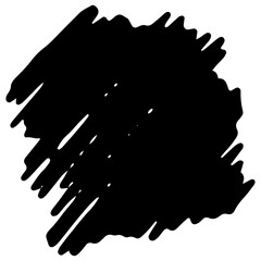 Grunge Hand Drawn Paint Stroke. Brush Scribble Vector Illustration. Vector Grunge Paint Brush. Vector Logo Design Template. Black Grunge Shapes.