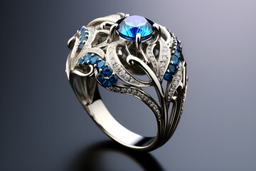 ring with diamonds