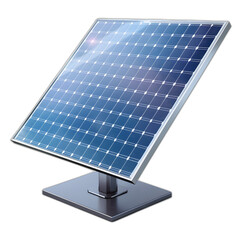 Solar panel isolated on transparent or white background, png