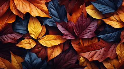 autumn leaves on the floor 
