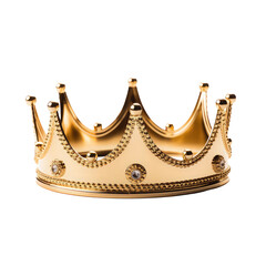 gold crown isolated on white