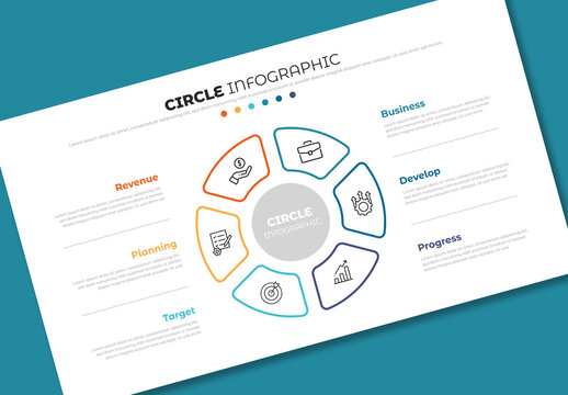 Multicolored Circle Process Infographic