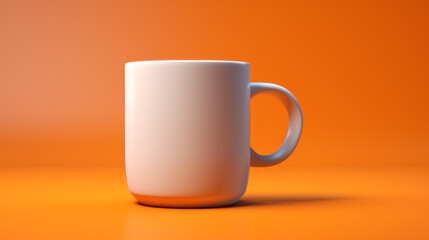 A white mug