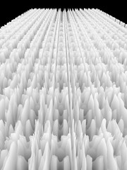 Obraz premium monochrome striped desogns to far distant vanishing point