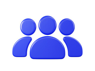 3D icon cartoon Person profile or Avatar user profile with transpatent background