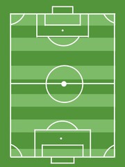 Green soccer field football stadium