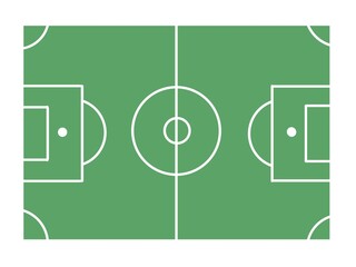 Green soccer field football stadium