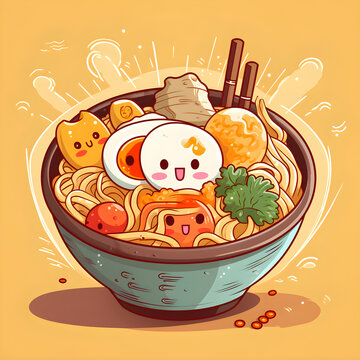 Kawaii Delicious Ramen Bowl