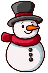 cute christmas element in cartoon style 