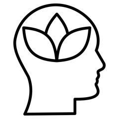 Mindfulness training icon
