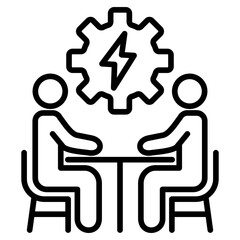 Conflict management icon