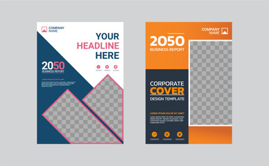 Modern business annual report template