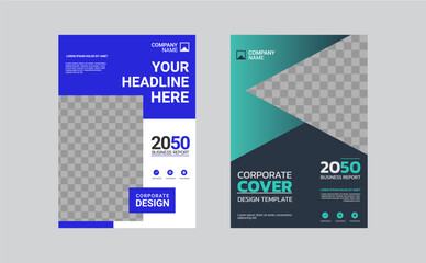 Modern business annual report template