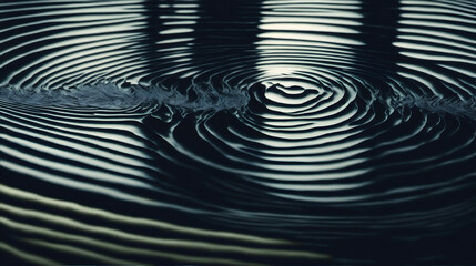 Abstract echoes or ripples in water, suggesting the solitude of one's thoughts.