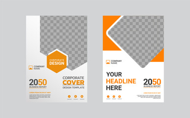 Modern business annual report template