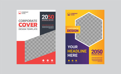 Modern business annual report template