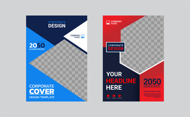 Modern business annual report template