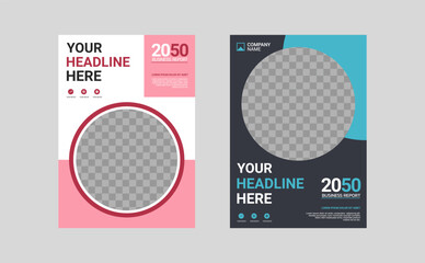 Modern business annual report template