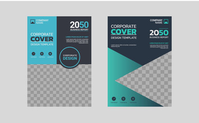 Modern business annual report template