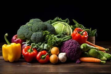 Vibrant veggies empower nourishing brain health. Generative AI
