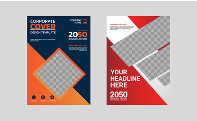 Modern business annual report template